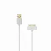 SBOX IPH4 USB-A naar Apple 30-pin kabel, 2m, wit, opladen & data