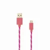 SBOX USB-1031P USB-naar-micro-USB-kabel 1m roze