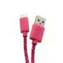 SBOX USB-1031P USB-naar-micro-USB-kabel 1m roze