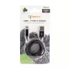 SBOX USB-TYPEC-15B USB-A naar USB-C kabel 1,5 m Blackberry Black