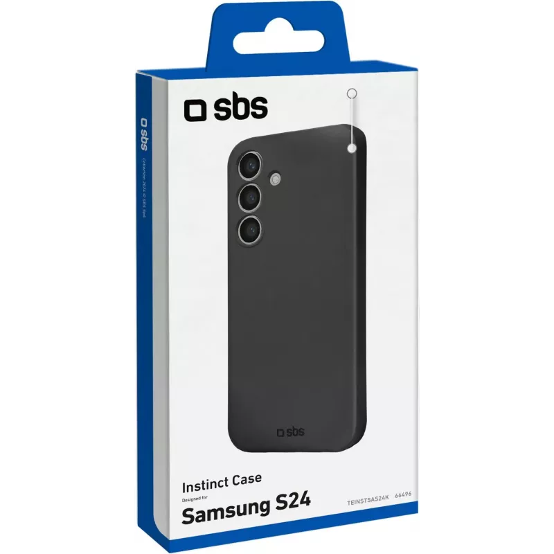 SBS Instinct Hoesje voor Samsung Galaxy S24, zwart TEINSTSAS24K