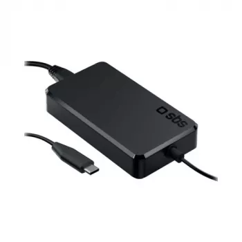 SBS universele USB-C laptopvoeding 100W 3m zwart