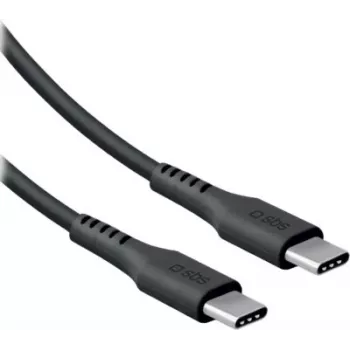 SBS USB-C naar USB-C kabel 2m 60W USB Power Delivery zwart
