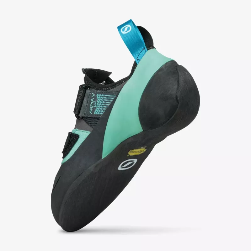 Scarpa Arpia V LV klimschoenen - Shark/Aqua - maat 40,5