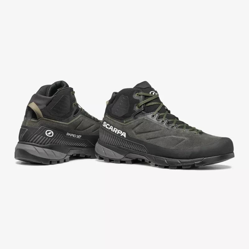Scarpa Rapid XT Mid GTX heren mid-cut approachschoen, Shark/Military, EU 42