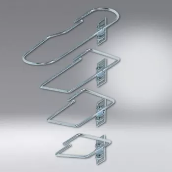 SCHÄFER IT SYSTEMS stalen kabelmanagement-houder, 82 x 170 mm, zwart (7968200)