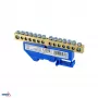 SCHELINGER 14-polige DIN-rail klem 8-12 mm² blauw