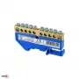 Schelinger 8x12 Reihenklemme 10-polig Blauw voor DIN-rail