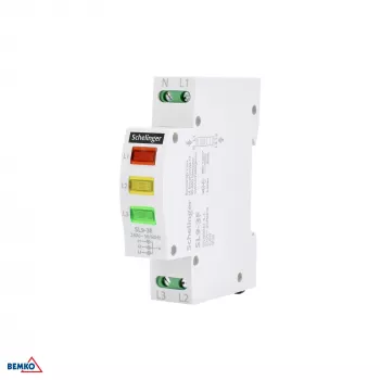SCHELINGER SL9 3-fasen LED-signaallamp 230V AC DIN-railmontage
