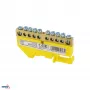 SCHELINGER Reihenklemme voor 8x12 mm verzamelrail, 10-polig, geel