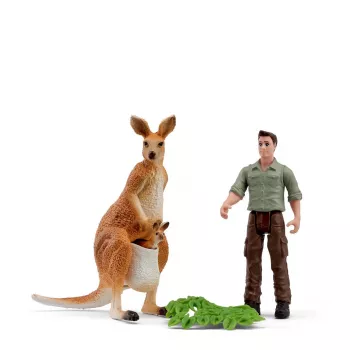 Schleich Pocket Set! Kangaroo Tour met Ranger