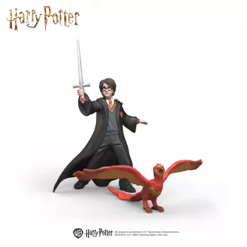 Schleich Wizarding World Harry Potter & Fawkes met zwaard