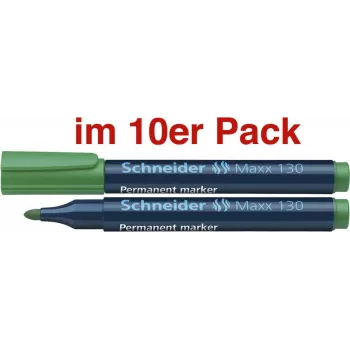 Schneider 130 permanentmarker, ronde punt, groen, 1,0-3,0 mm, navulbaar 113004