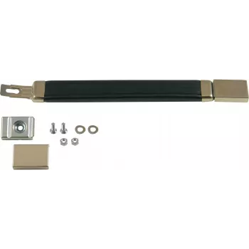 SCHROFF bandgreep 240mm zwarte aluminium trekgreep, 22mm greepbreedte, 220mm bevestigingsafstand 10504003