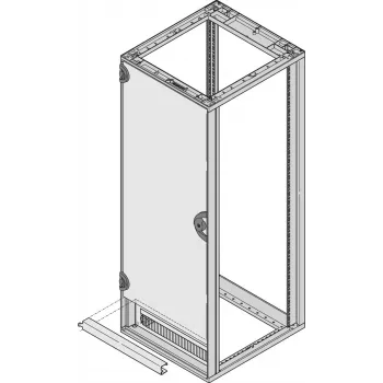 SCHROFF deurscharnierbeugel 60mm RAL 7021 zwartgrijs 27230061