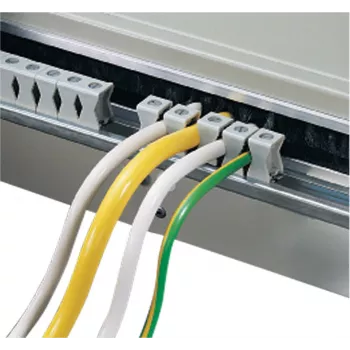 SCHROFF NTS klembeugel voor 19-inch verdeelkasten - 14 stuks, verzinkt staal, aarding & EMC-afscherming 21190753