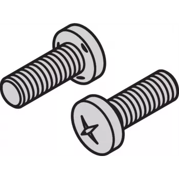 SCHROFF platkopschroef M5x12 verzinkt staal kruiskop DIN 7985, 100 stuks 21100788