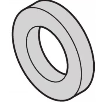 SCHROFF kunststof onderlegring 2,7 mm binnendiameter, 6 mm buitendiameter, 0,5 mm dik, PA 6.6, naturel, 100 stuks (21101121)