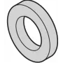 SCHROFF kunststof onderlegring 2,7 mm binnendiameter, 6 mm buitendiameter, 0,5 mm dik, PA 6.6, naturel, 100 stuks (21101121)