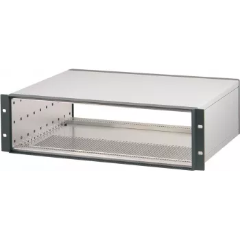 SCHROFF ratiopacPRO 3U 84HP 435mm diepe desktop-behuizing, lichtgrijs 24571443