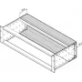 Schroff achterwand voor subrack, 3U 84HP, 220 mm diep, staal, verzinkt 34561752