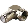 Schwaiger WAD8321531 F-hoekadapter, F-stekker naar F-aansluiting, zilver, 2 st.