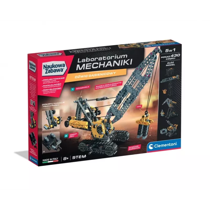 Scientific Fun Mechanics Laboratory rupsbandkraan Clementoni 50402