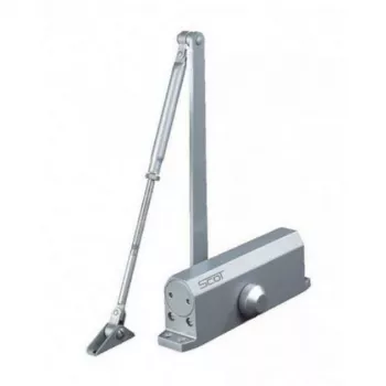 SCOT DC-30 deurdranger voor deuren 80-100 kg, instelbaar EN 3-5, zilver