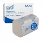 Scott Essential Interfold papieren handdoekjes 6666, 2-laags, wit, 4000 vel (15 pakken à 267)