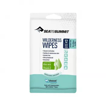 Sea to Summit Wilderness Wipes 12 composteerbare vochtige doekjes
