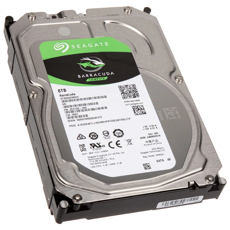 Seagate Barracuda ST8000DM004 8 TB 3,5 inch interne harde schijf SATA III 5400 tpm 256 MB cache