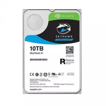 Seagate SkyHawk 10TB bewakingsharde schijf, 3,5 inch, SATA 6Gb/s, 7200 tpm, 256MB cache, CMR