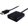 SECOMP DisplayPort stekker naar HDMI bus adapterkabel, 0,15 m, zwart, Full HD, passief 11.55.3203