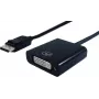 SECOMP STANDARD DisplayPort-stekker naar DVI-D Single Link-bus adapterkabel, 15 cm, zwart (11.55.3202)