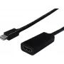 SECOMP STANDARD Mini DisplayPort naar HDMI-adapter, 4K, verguld, zwart S3206
