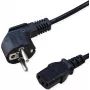 SECOMP STANDARD netsnoer, rechte IEC-bus, zwart, 1,8 m (S2309)