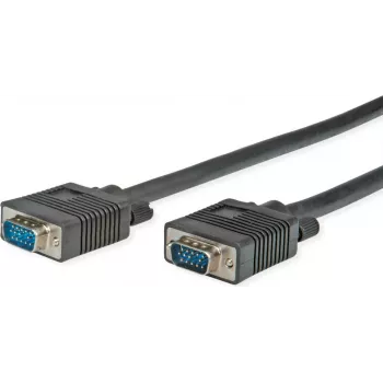 SECOMP STANDARD SVGA-kabel HD15 ST - ST, zwart, 10 m (S3605)