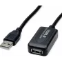 SECOMP STANDARD USB 2.0 actieve verlengkabel met repeater, zwart, 15 m (S3116)