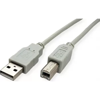 SECOMP STANDARD USB 2.0 kabel, Type-A-B, beige, 0,8 m (S3101)