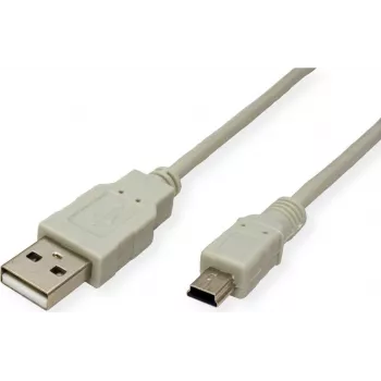 SECOMP STANDARD USB 2.0 kabel, Type-A naar 5-pin Mini, 3 m (S3143)
