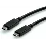 SECOMP STANDARD USB-C naar USB-C 3.2 Gen 2-kabel, E-Mark, 10Gbps, 100W PD, 0,5 m, zwart S3520