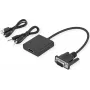 SECOMP STANDARD VGA + audio naar HDMI adapterkabel, 0,23 m, zwart S3211