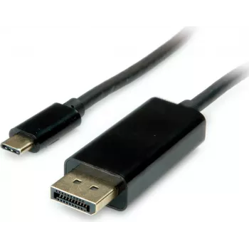 SECOMP USB-C naar DisplayPort adapterkabel 1.2 ST/ST 2 m zwart S3733