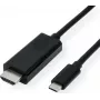 SECOMP USB-C naar HDMI adapterkabel, 4K, 2 m, zwart S3731