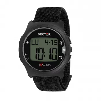 SECTOR heren R3251530001 51x46mm quartz-chronograaf horloge blauwe siliconenband
