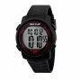 SECTOR MAN R3251543001 (44mm) quartz horloge - zwarte wijzerplaat, siliconen band