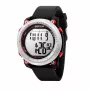 SECTOR MAN R3251546002 45 mm quartz horloge zwarte siliconen band