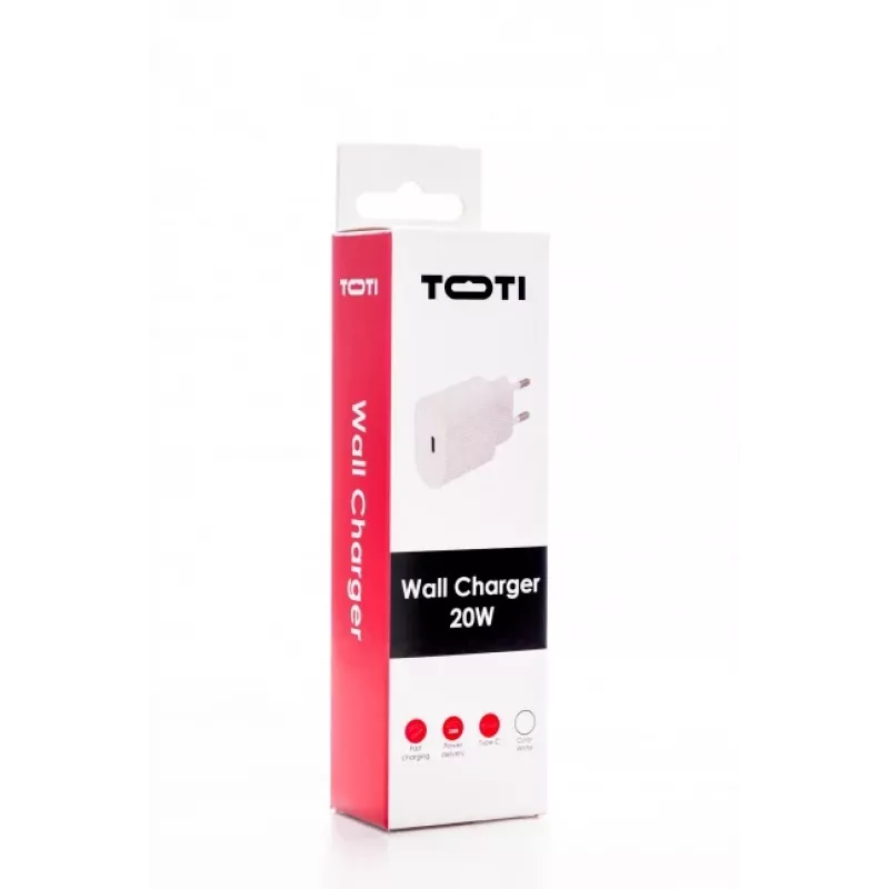 SEEK TOTI 20W USB-C PD draagbare wandlader, wit