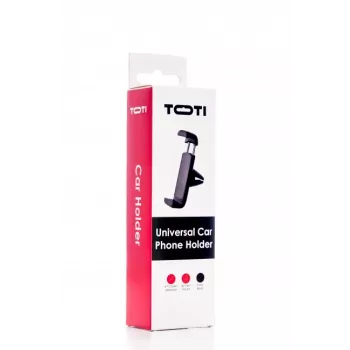 SEEK TOTI mini autohouder voor ventilatierooster voor telefoon, zwart
