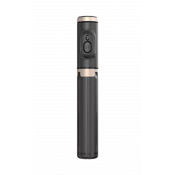 SEEK TOTI selfiestick met verborgen design en stabiel statief Q12, zwart